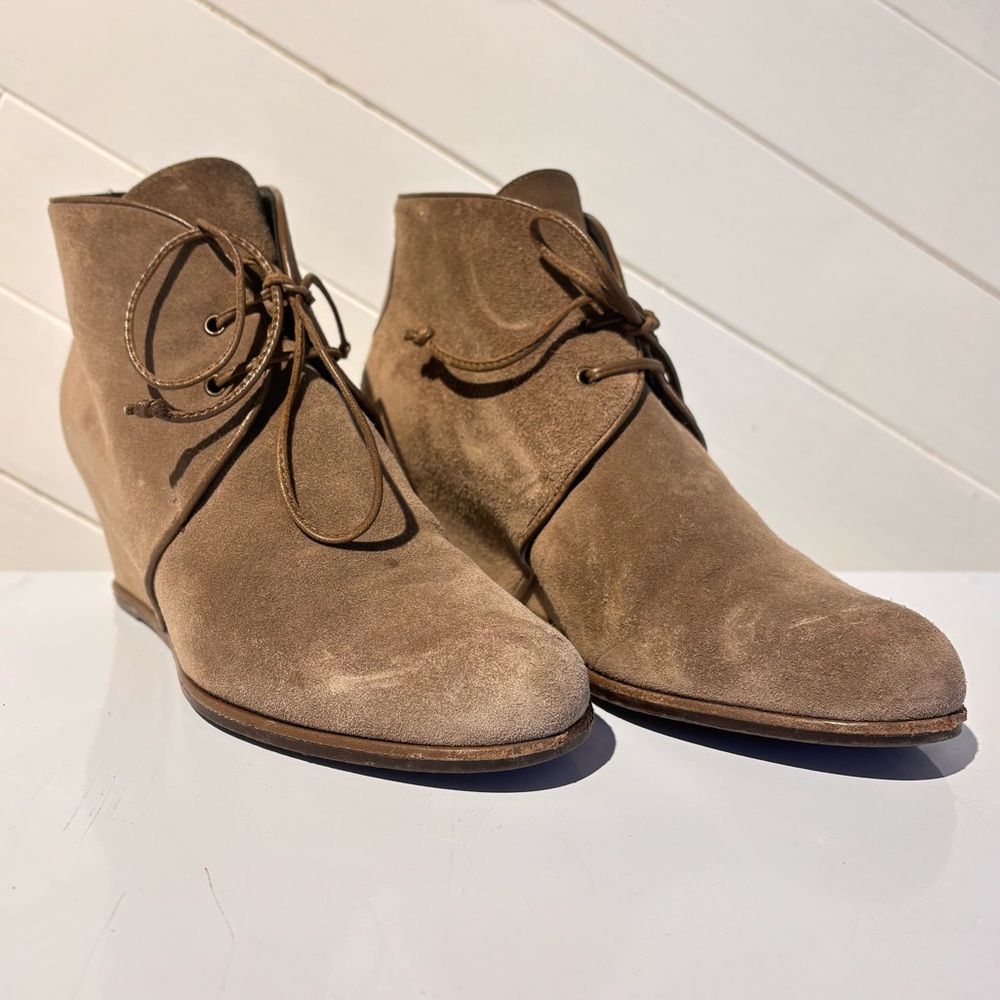 Stuart Weitzman Suede Wedges